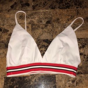 Bra two piece shorts tracksuit